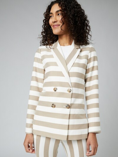 Guido Maria Kretschmer Collection Blazer 'Daria' in Beige / White, View model