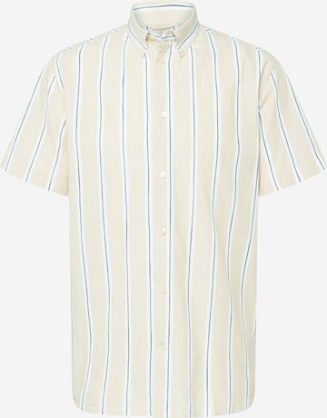 Coupe regular Chemise KnowledgeCotton Apparel en beige : devant