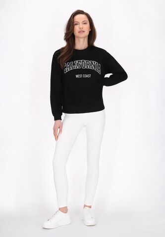 usha BLUE LABEL Sweatshirt in Zwart