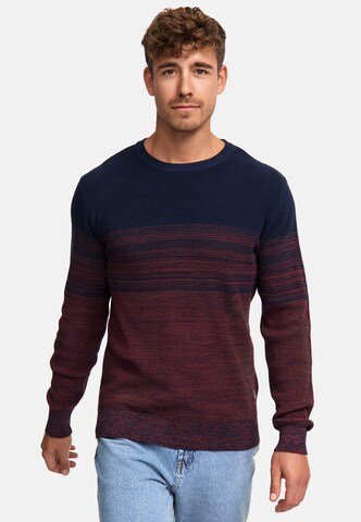 INDICODE JEANS Trui 'League' in Rood: voorkant