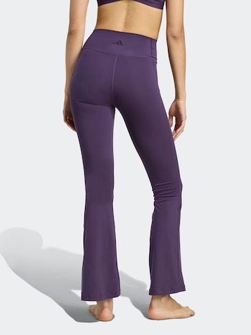 ADIDAS PERFORMANCE - Acampanado Pantalón deportivo 'ALLME ESS' en lila