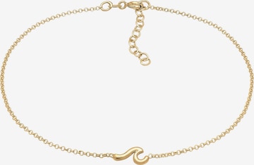 ELLI Foot Jewelry 'Welle' in Gold: front