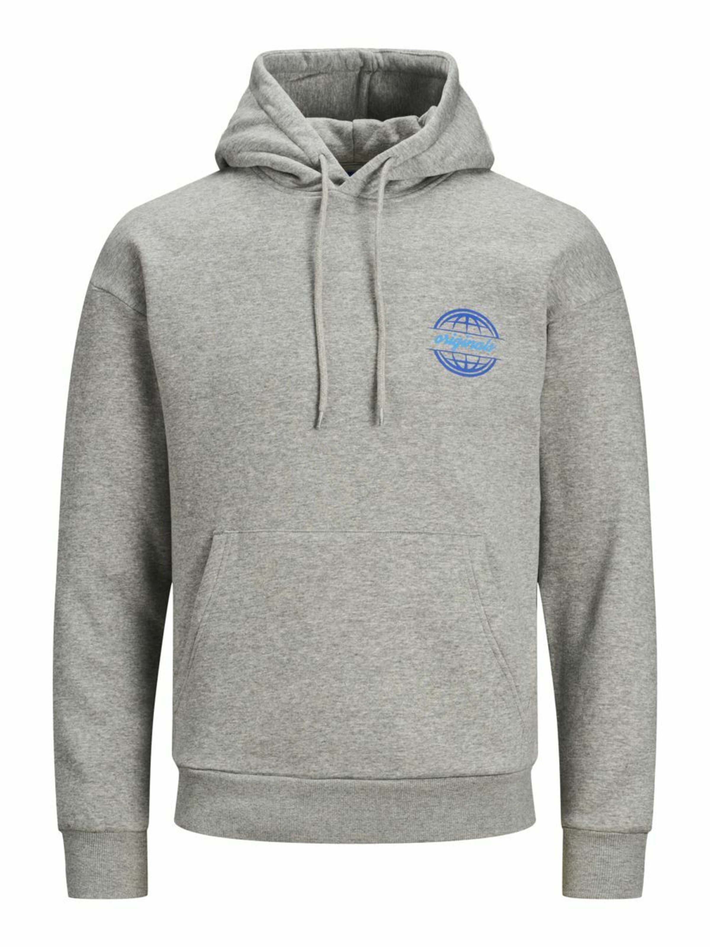 JACK & JONES Sweatshirt 'JORColton' in Blue / Mottled grey / Black / White, Item view