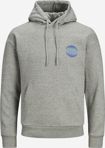 Sweat-shirt 'JORColton' JACK & JONES en gris : devant