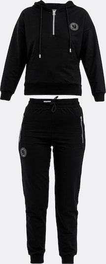 Tom Barron Jogginganzug in schwarz / weiß, Produktansicht