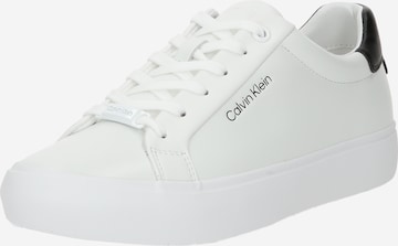 Sneaker bassa di Calvin Klein in bianco: frontale