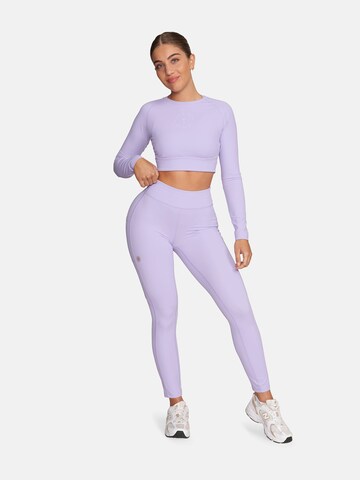 GOLD´S GYM APPAREL Skinny Sports trousers 'Brooke' in Purple
