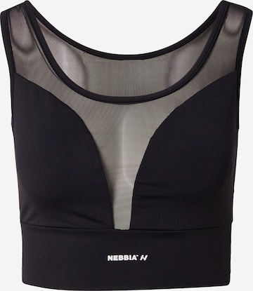 NEBBIA Bustier Sports-BH i sort: forside