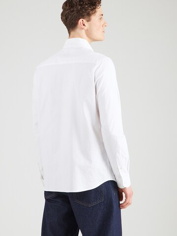 MOS MOSH Slim fit Button Up Shirt 'Marco' in White