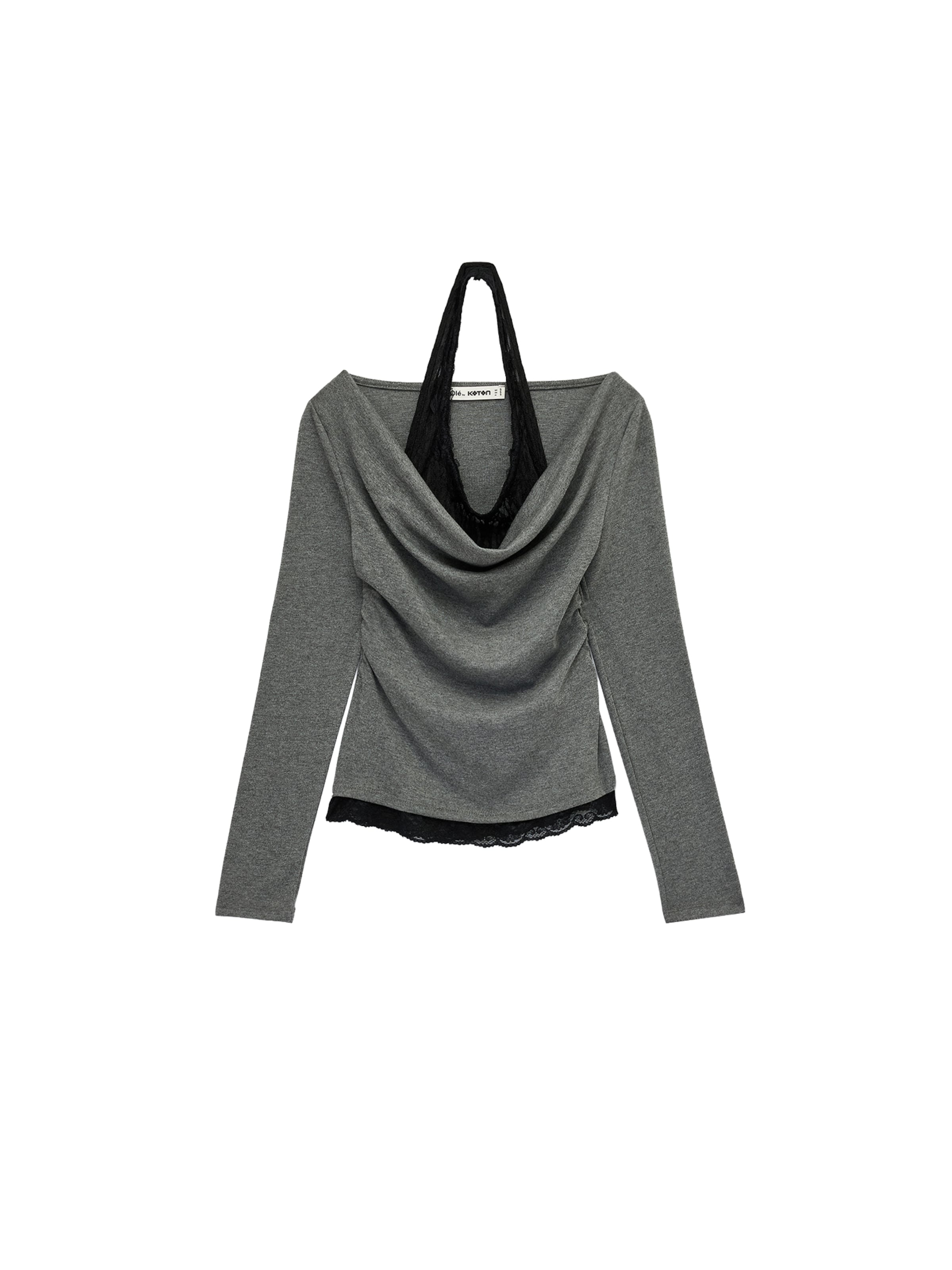 Koton Shirt in Grijs: voorkant