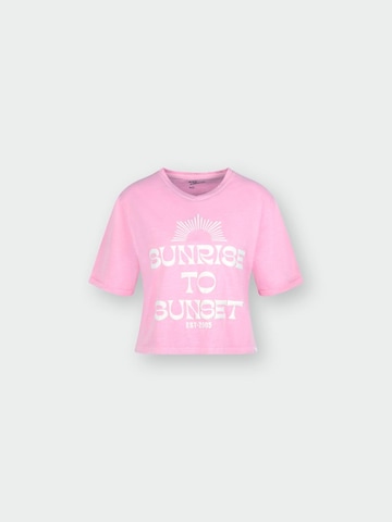T-shirt M.O.D MIRACLE OF DENIM en rose