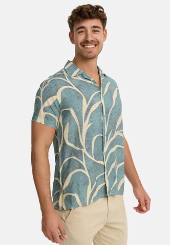 INDICODE JEANS Regular fit Button Up Shirt ' INMilky' in Blue