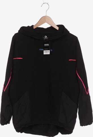 CONVERSE Sweatshirt & Zip-Up Hoodie in M in Black: front