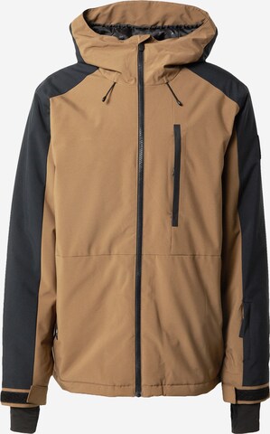 QUIKSILVER Sportsjakke 'MISSION' i brun: forside