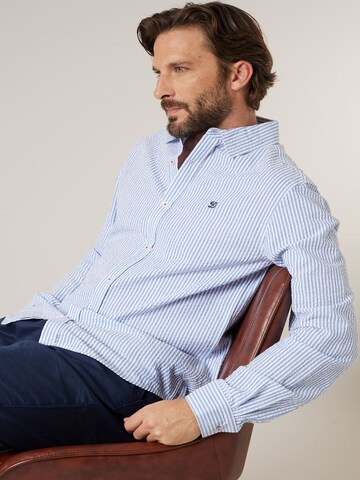 Coupe regular Chemise 'Balt' Deeluxe en bleu