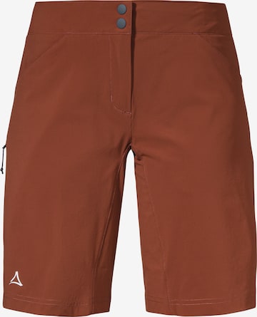 Schöffel Outdoorbroek 'Danube' in Rood: voorkant