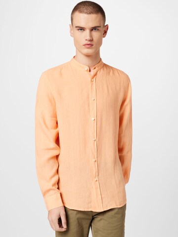 BOSS - Regular Fit Camisa 'Race' em laranja: frente