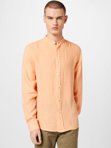 BOSS Orange Regular fit Button Up Shirt 'Race' in Orange: front