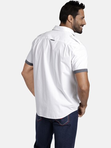 Jan Vanderstorm Comfort fit Button Up Shirt ' Skirnir ' in White