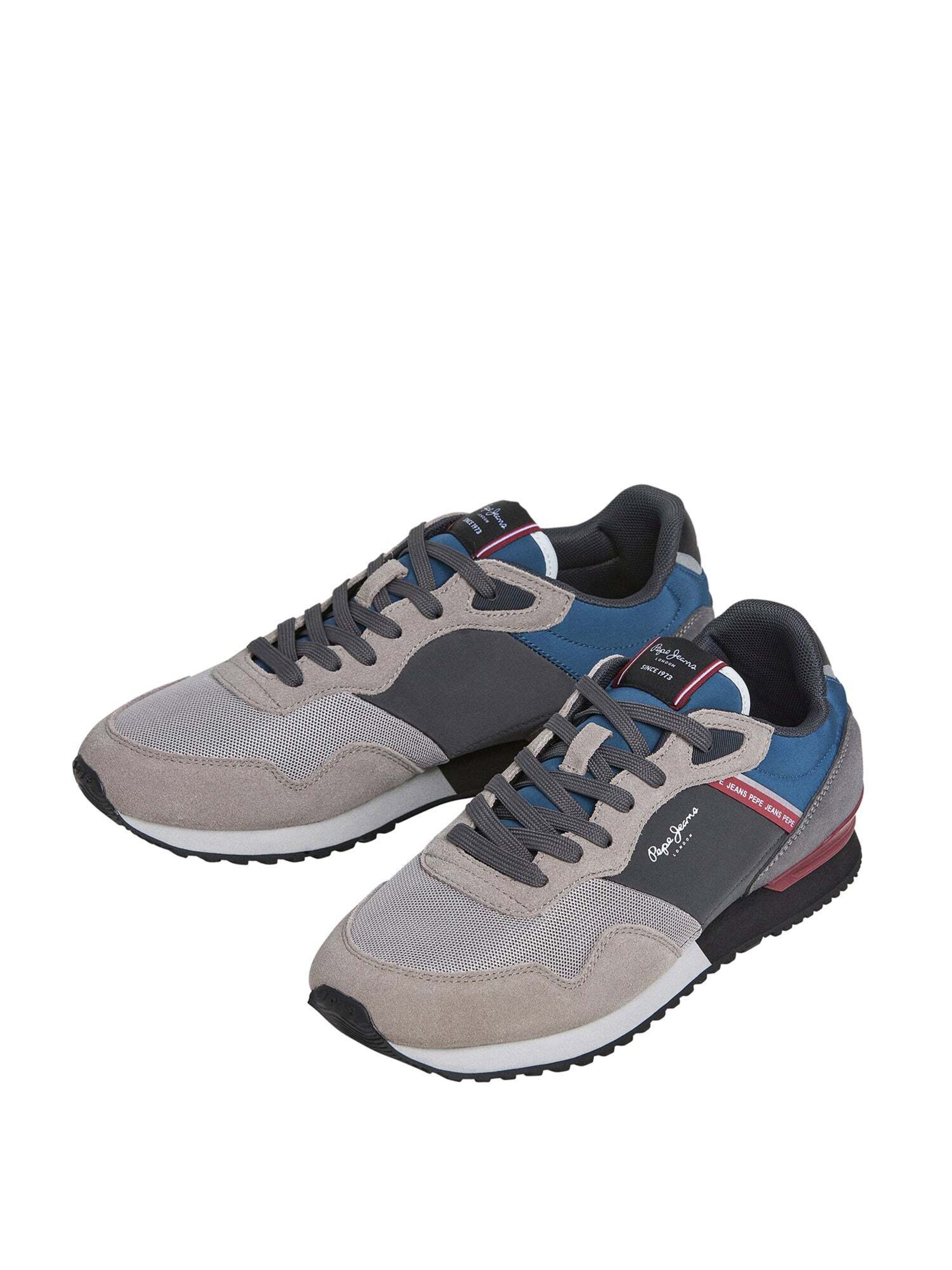 Pepe Jeans Platform trainers ' LONDON BRICK M ' in Grey