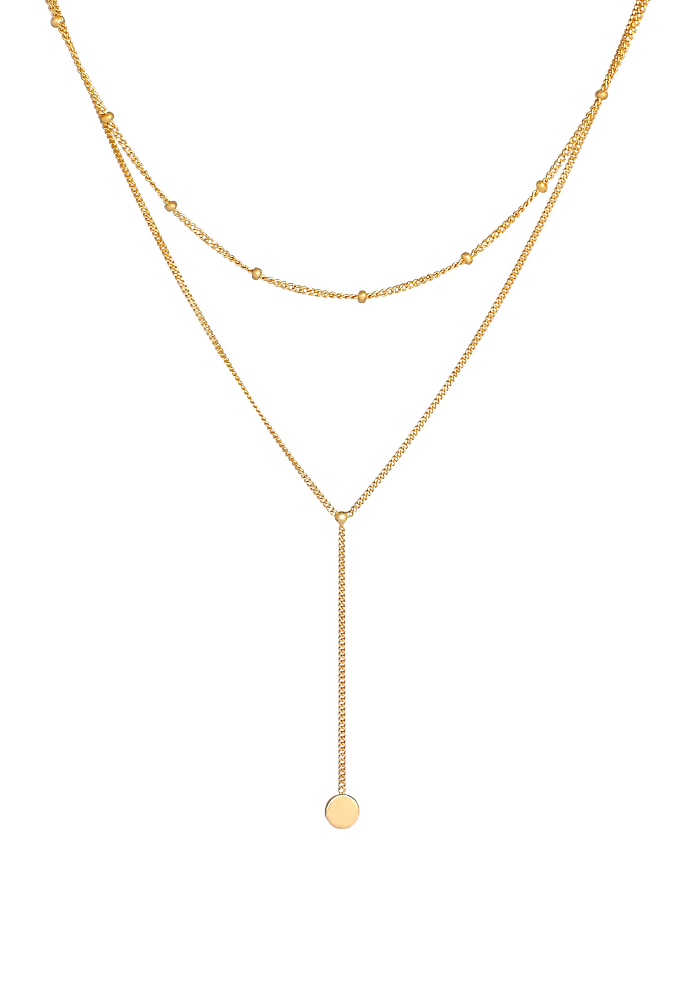ELLI Kette 'Layer' in Gold: Vorderseite