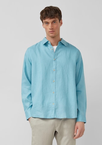 s.Oliver Regular Fit Hemd in Blau: Vorderseite