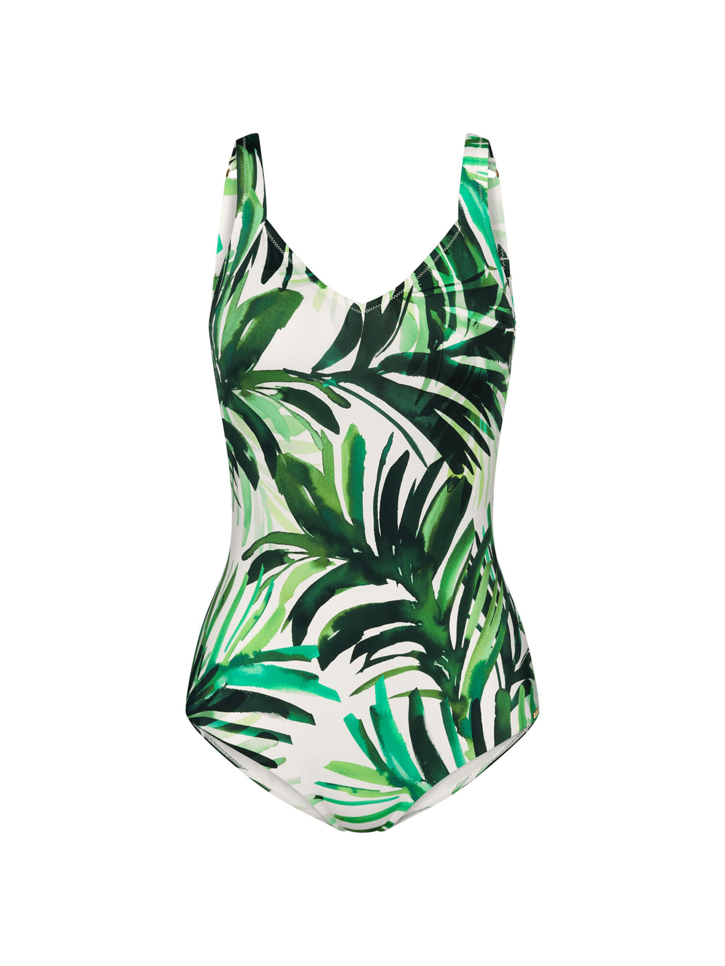 TRIUMPH Badpak ' Red Label Summer Palm ' in Groen: voorkant
