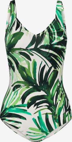 TRIUMPH Badpak ' Red Label Summer Palm ' in Groen: voorkant