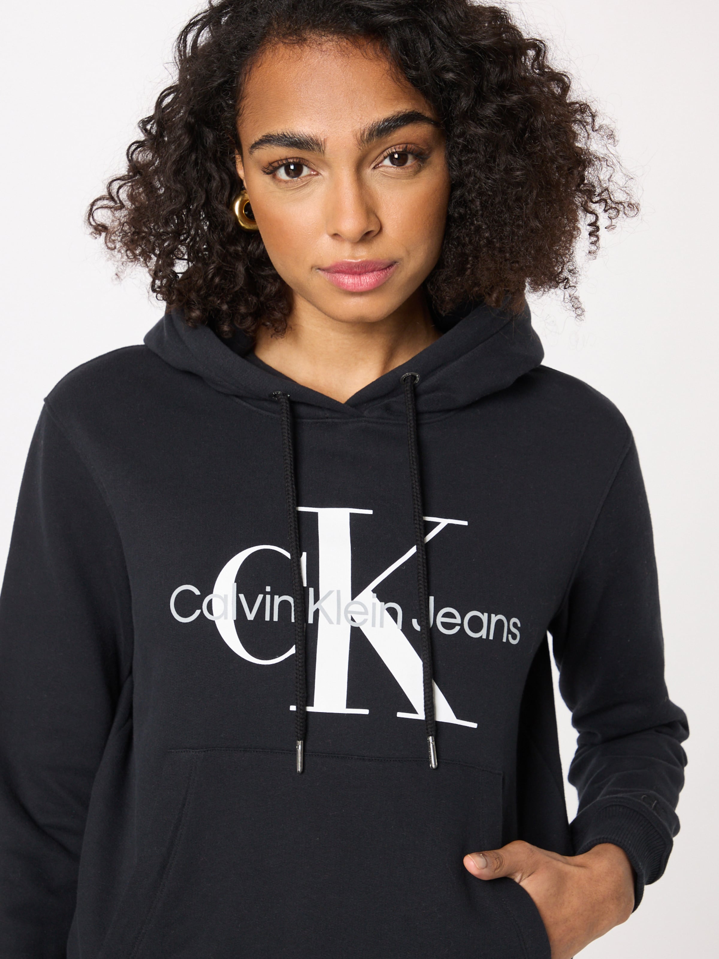 Calvin Klein Jeans Sweatshirt YOU Black | in ABOUT