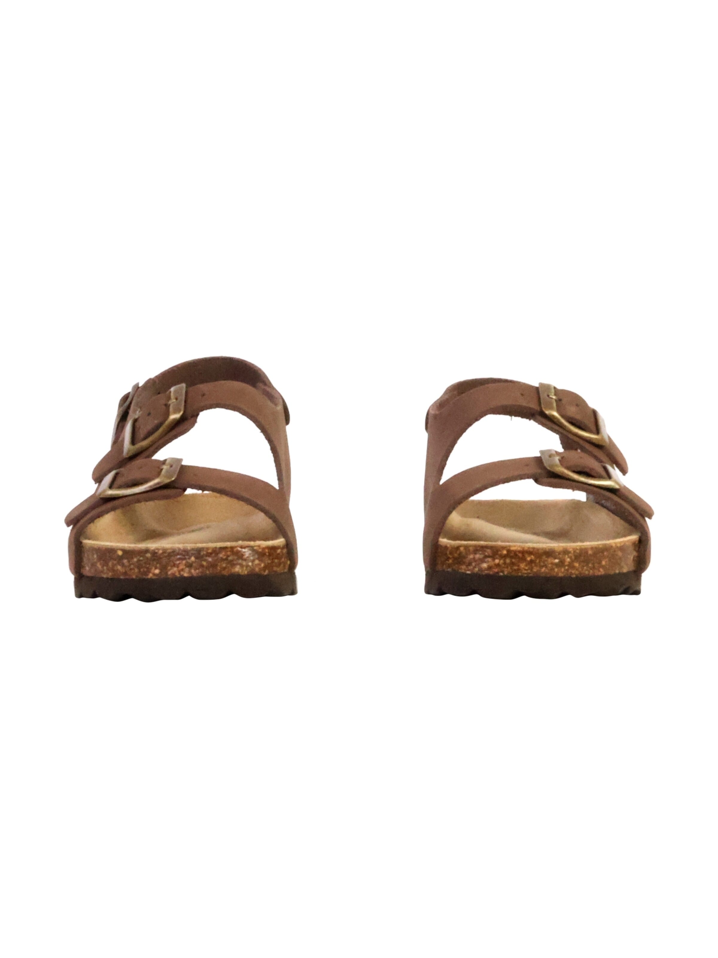 The Divine Factory Huisschoenen 'Kinder-Lederpantolette Noga Mistraly BS Edge' in Bruin
