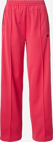 rožinė ADIDAS ORIGINALS Plačios klešnės Kelnės 'Firebird': priekis