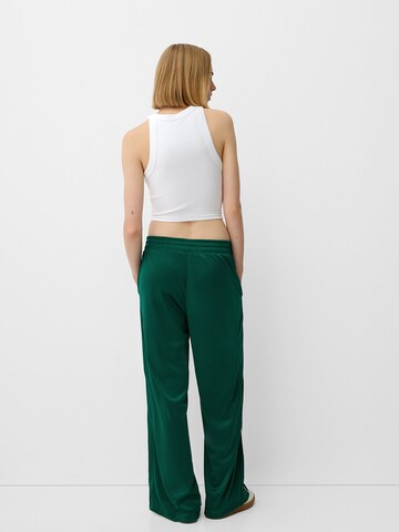 Wide leg Pantaloni di Bershka in verde