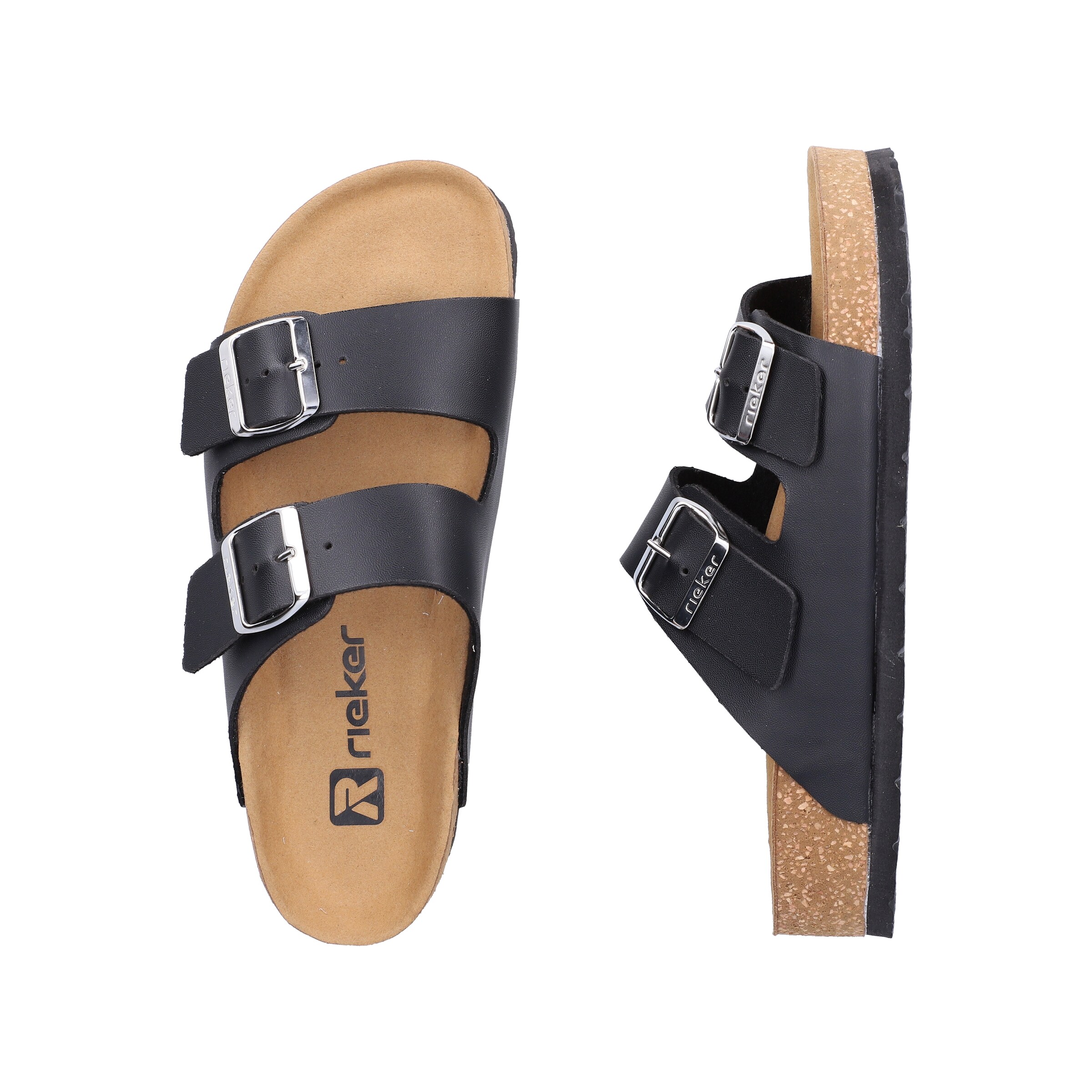 Rieker Pantolette in Schwarz