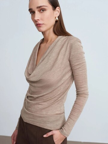 Dilvin Shirt in Beige: front