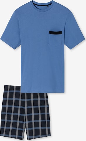 Pyjama court ' Comfort Nightwear ' SCHIESSER en bleu : devant