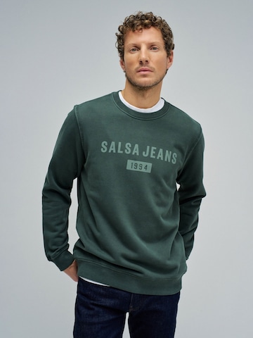 Salsa Jeans Sweatshirt in Green: front