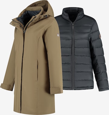 Travelin Outdoorjacke 'Ginser' in Braun: Vorderseite