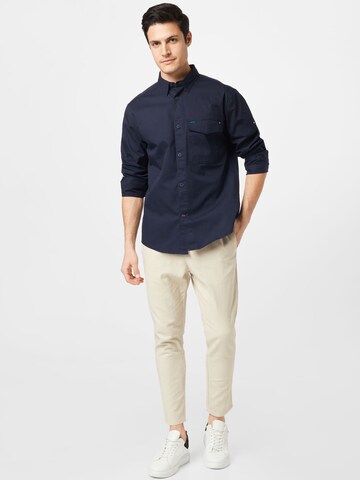 TOMMY HILFIGER Regular Fit Hemd in Blau