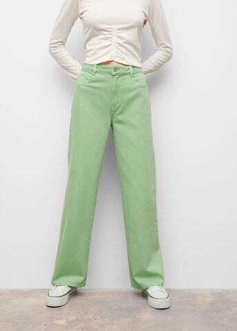 MANGO TEEN Wide leg Jeans in Green