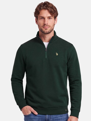 U.S. POLO ASSN. Sweatshirt in Green: front