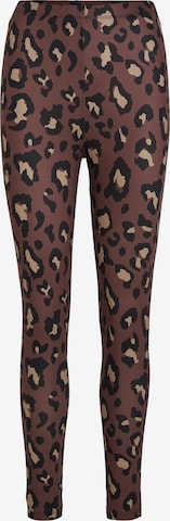 VILA Skinny Leggings 'Bella' in Brown: front