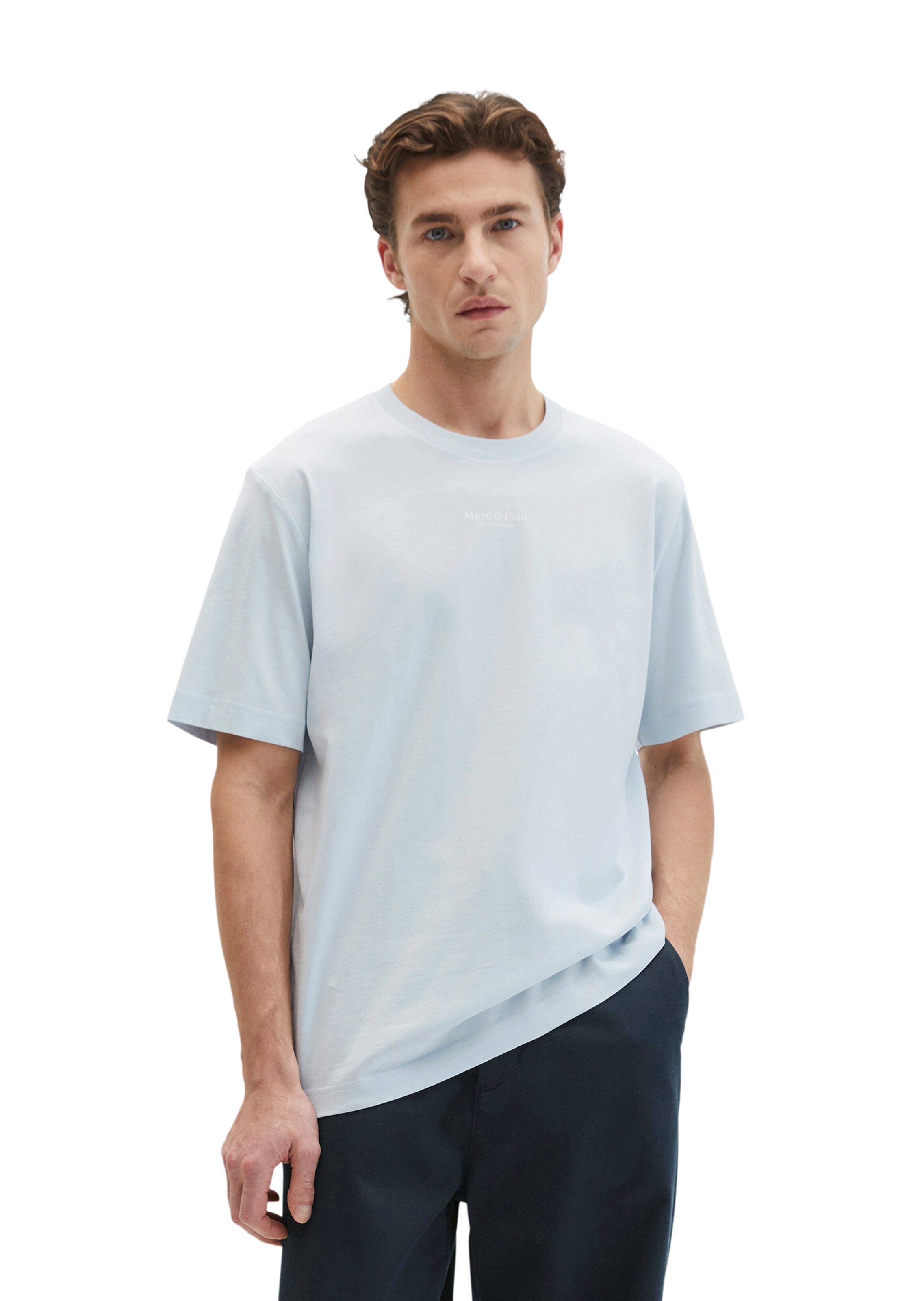 Marc O'Polo Shirt in Blauw: voorkant
