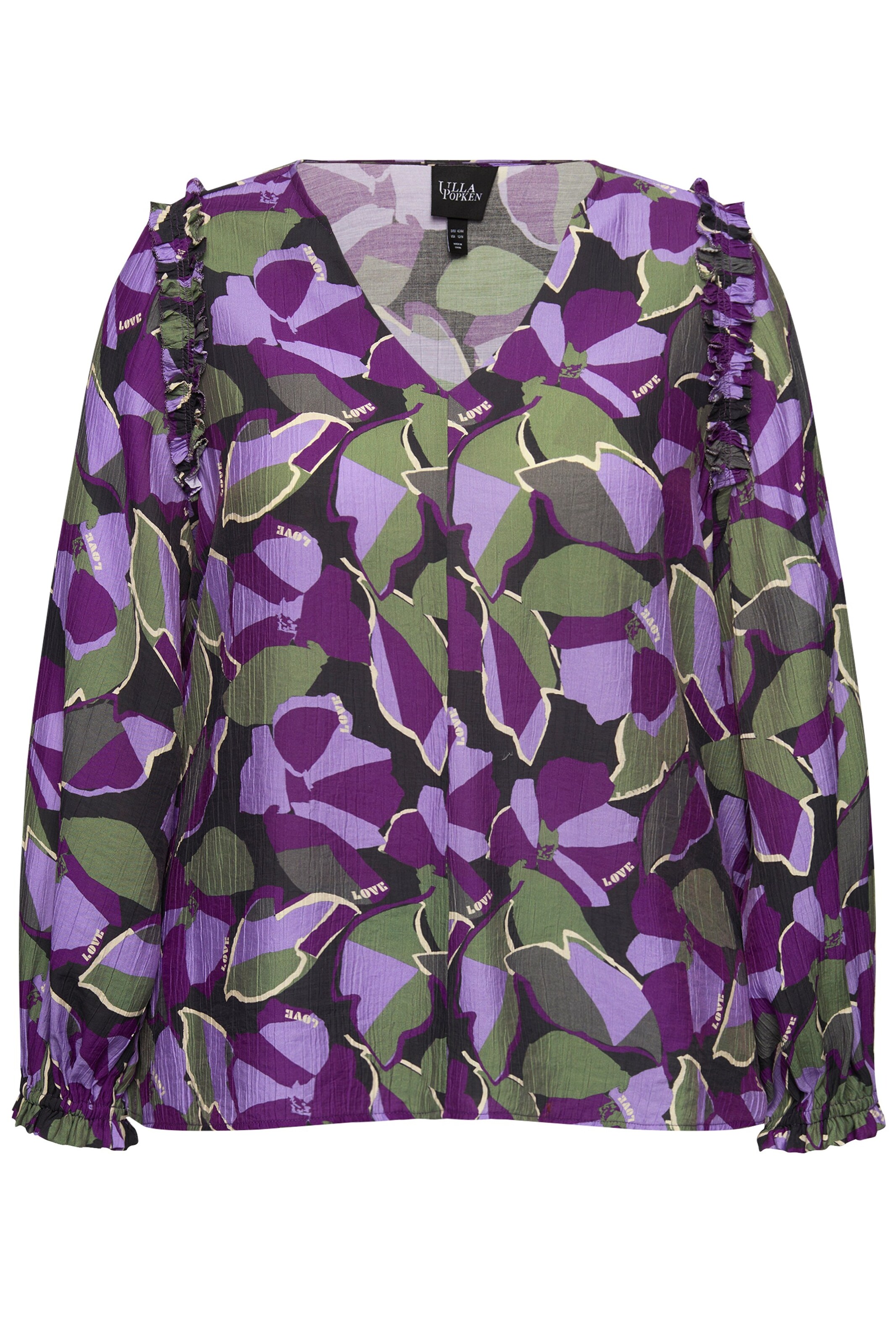 Ulla Popken Blouse in Lila: voorkant