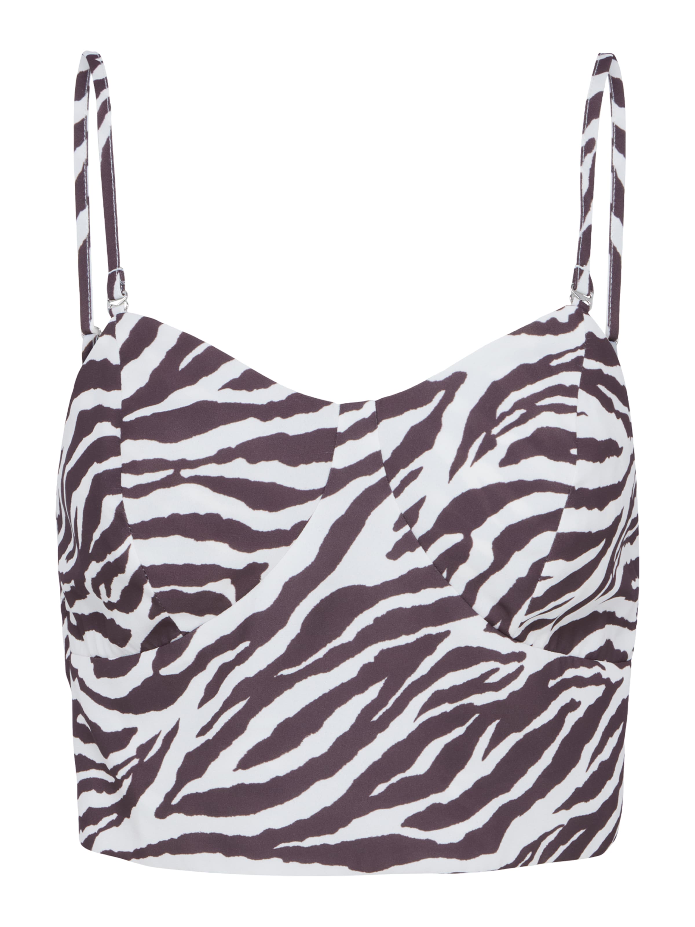 LeGer by Lena Gercke Top 'Manja' - čokoládová / bílá, Produkt