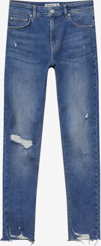 Pull&Bear Skinny Jeans in Blauw: voorkant