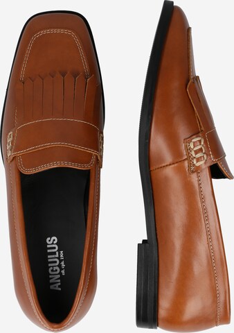 ANGULUS - Sapato Slip-on 'Loafer' em castanho