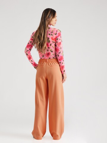 VILA Wide leg Broek 'VARONE' in Oranje