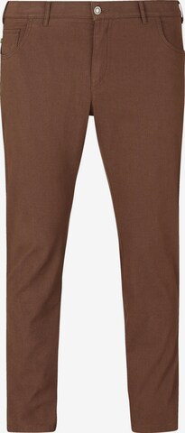 Charles Colby Regular Pants ' Baron Galmy ' in Brown: front