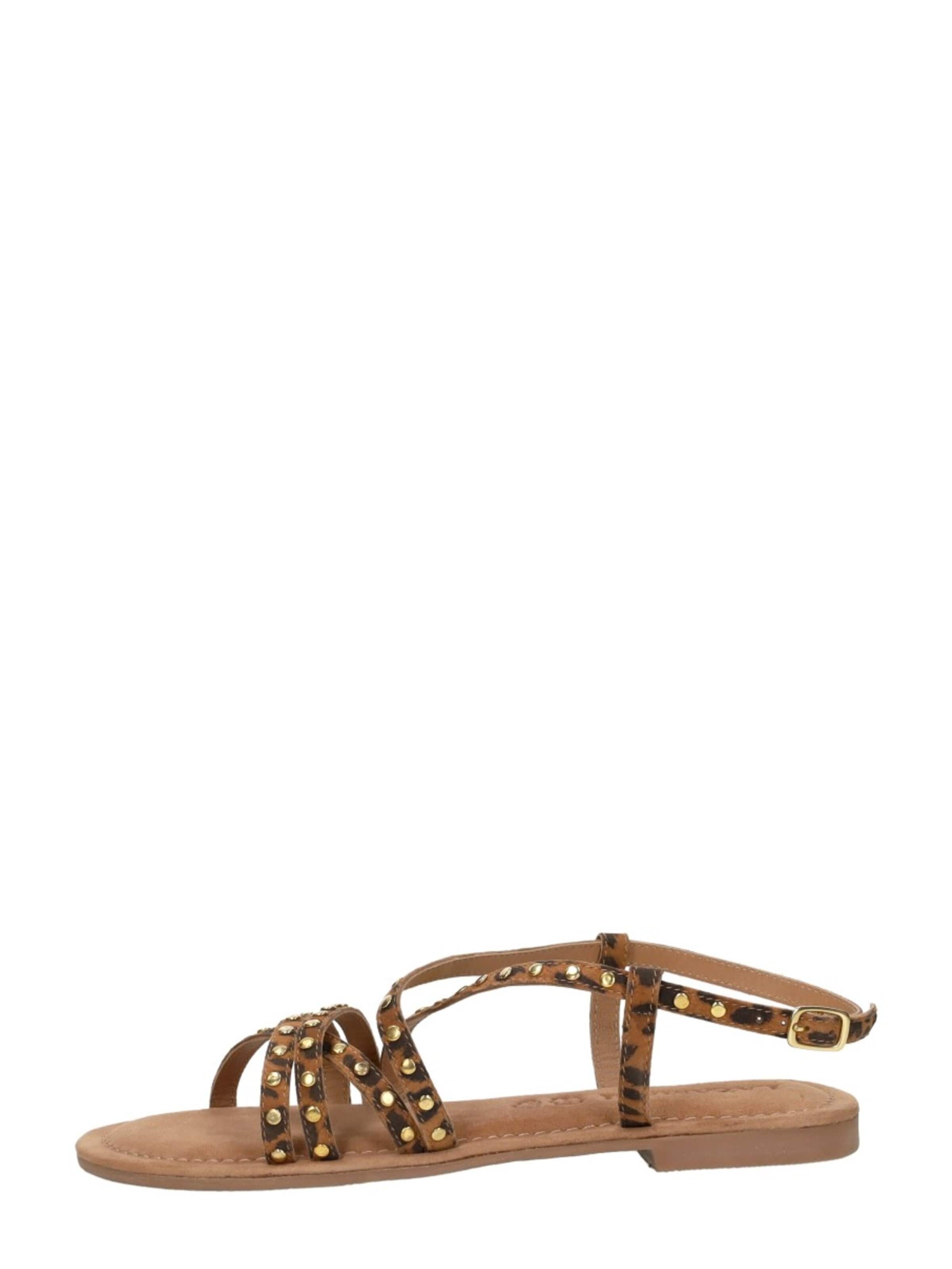 LAZAMANI Sandals 'Tova' in Brown: front