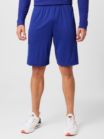 UNDER ARMOUR Loosefit Sportbroek in Blauw: voorkant